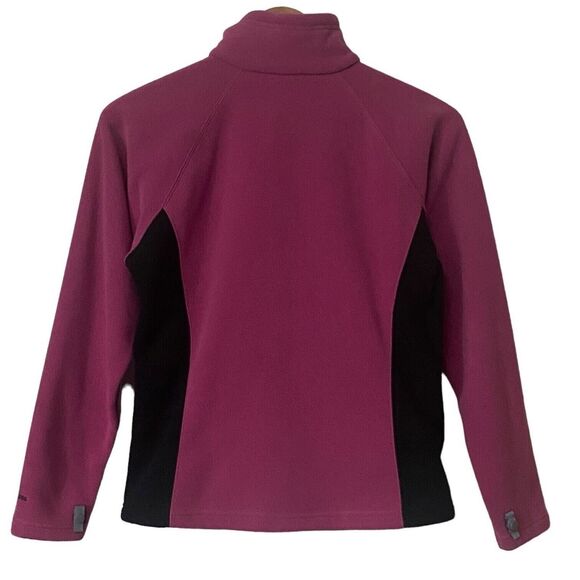 The North Face Womens Size Medium TKA 200 Full Zip Fleece Jacket Pink Black - Picture 10 of 14